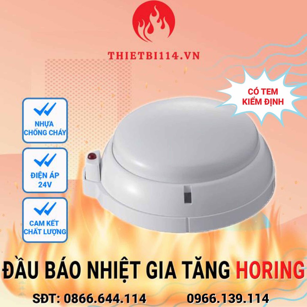 Đầu báo nhiệt Horing AHR-871+ Tem kiểm định