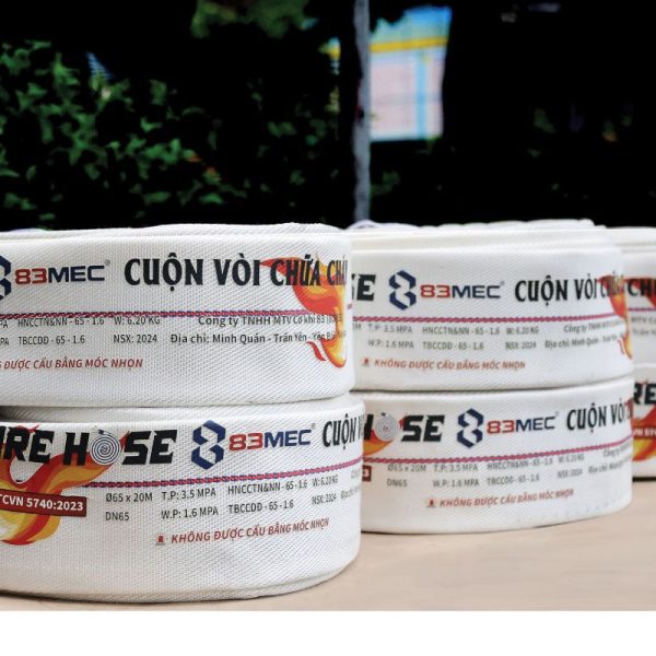 Cuộn vòi phun Bộ Quốc Phòng D50x20mx1.6Mpa kèm khớp nối + Tem kiểm định