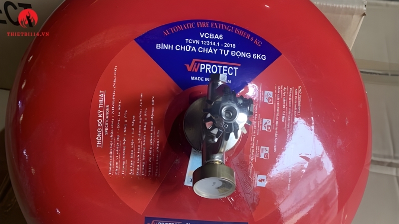 Bình cầu chữa cháy Vinprotect ABC 6kg là giải pháp phòng cháy chữa cháy tiên tiến