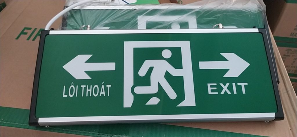 Đèn Exit 2 mặt 2 hướng