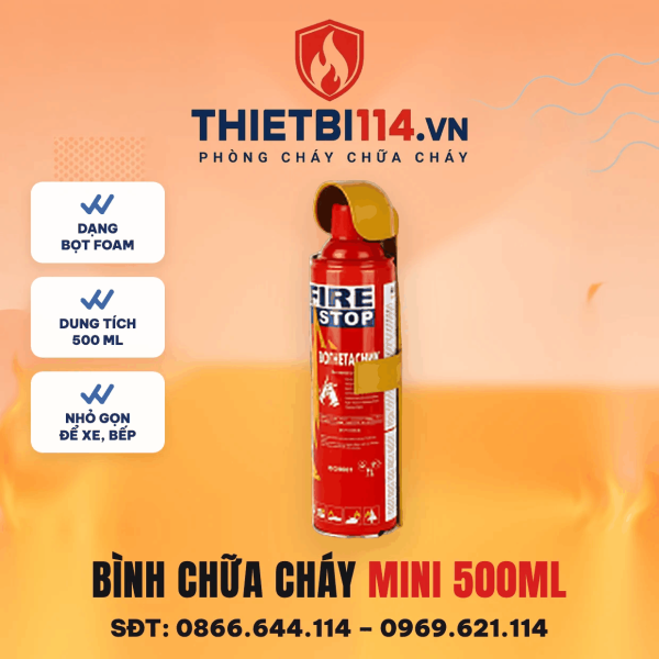 Bình chữa cháy mini 500ML