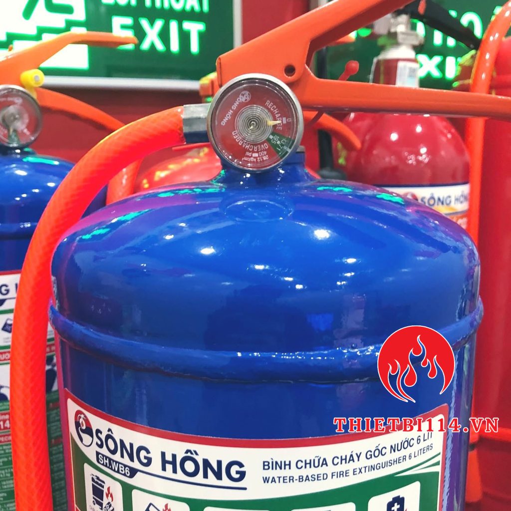 Bình chữa cháy gốc nước 6 lít Sông Hồng