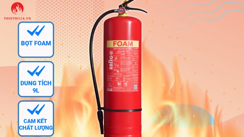 Bình chữa cháy bọt Foam 9L là thiết bị PCCC hiệu quả