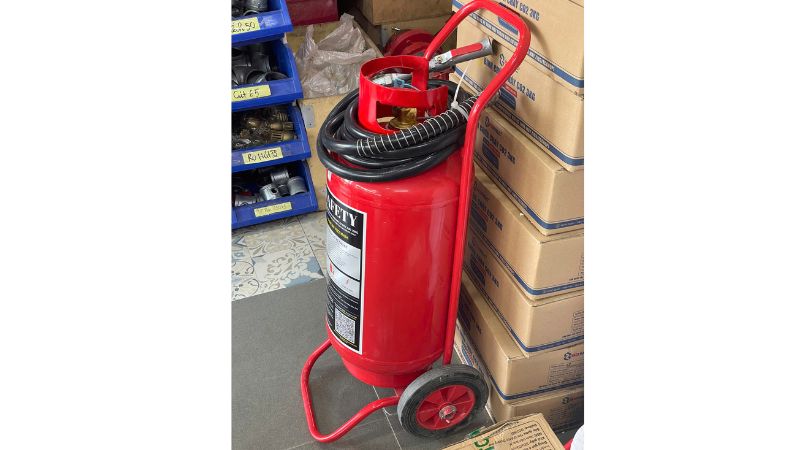 Bình chữa cháy Safety xe đẩy bột ABC 35kg