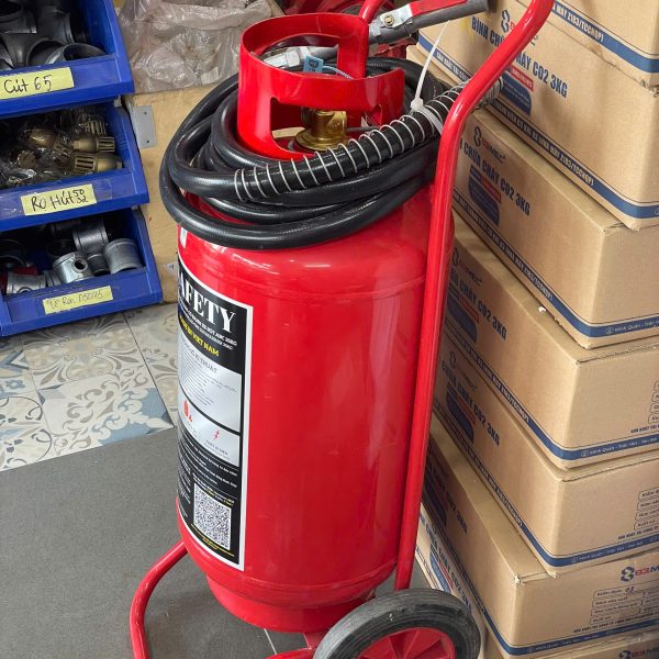 Bình chữa cháy Safety xe đẩy bột ABC 35kg