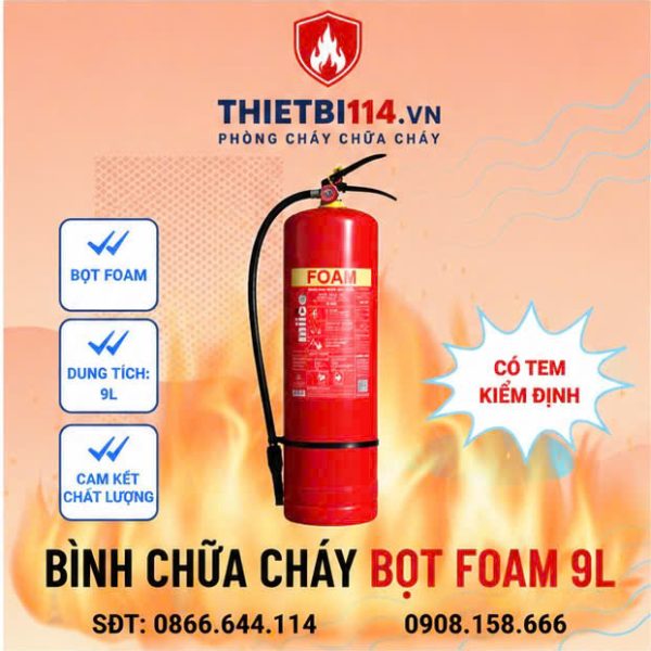 Bình chữa cháy Bọt Foam 9L