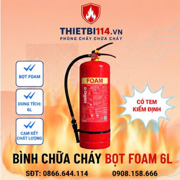 Bình chữa cháy Bọt Foam 6L