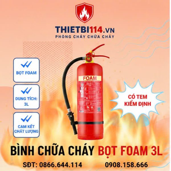 Bình chữa cháy Bọt Foam 3L