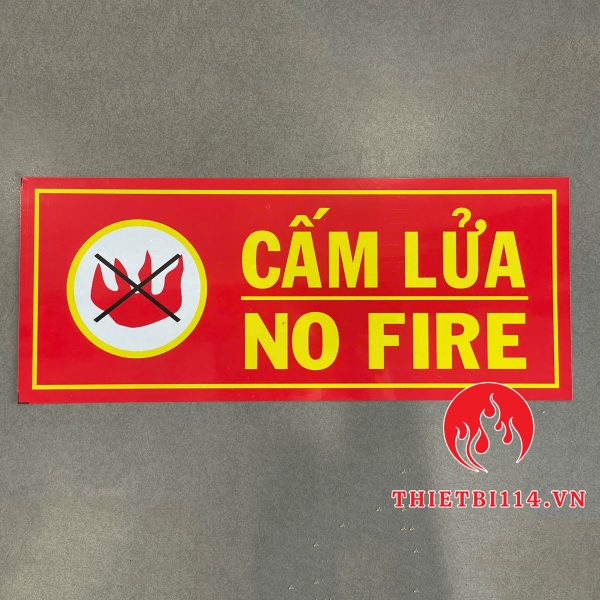 Biển cấm lửa PCCC Tôn