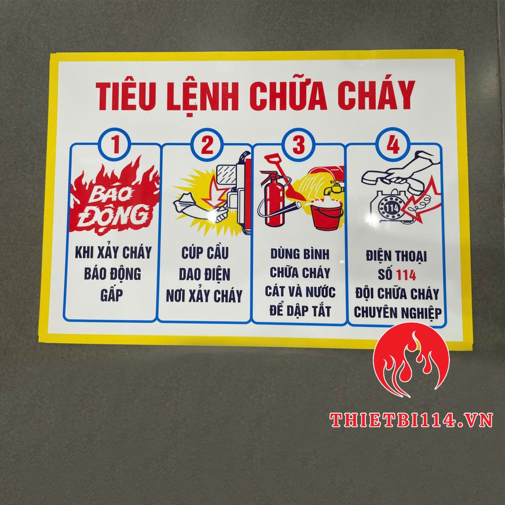 Lợi ích nổi bật của tiêu lệnh chữa cháy Tôn trong PCCC 