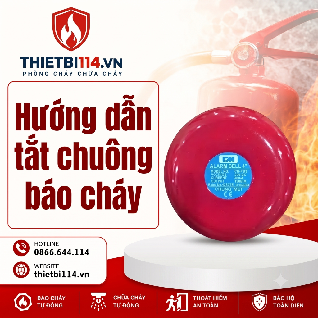 tắt chuông báo cháy 