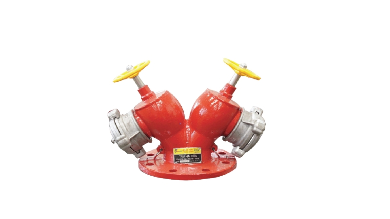 Trụ nước chữa cháy 2 cửa Bộ Quốc Phòng được lắp đặt rộng rãi tại nhiều công trình