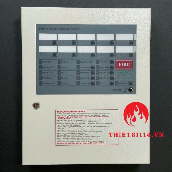 Tủ trung tâm báo cháy 10 kênh Horing AH-00212-10L + Tem kiểm định