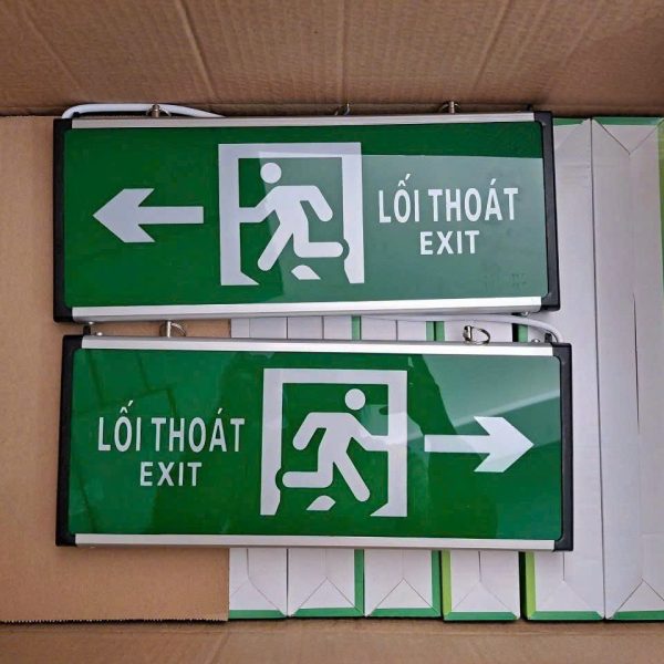 Đèn exit 2 mặt 1 hướng