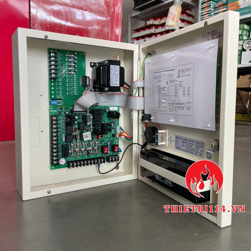 Tủ trung tâm báo cháy 5 kênh Horing AH-00212-5L + Tem kiểm định