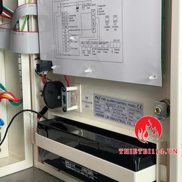 Tủ trung tâm báo cháy 5 kênh Horing AH-00212-5L + Tem kiểm định
