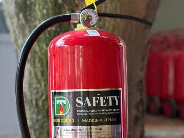 Bình chữa cháy Safety bột ABC 8kg là thiết bị PCCC có hiệu quả dập lửa toàn diện