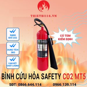 Bình Chữa Cháy Safety khí CO₂ MT5