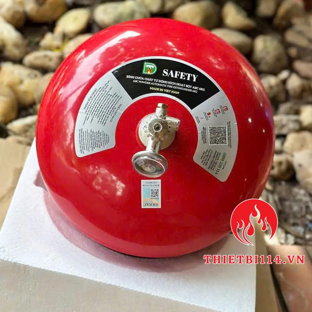 Bình Cầu Chữa Cháy Tự Động Safety ABC 6kg