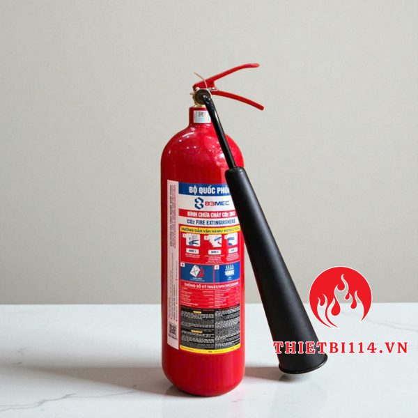 Bình chữa cháy Bộ Quốc Phòng khí CO2 MT3 + Tem kiểm định