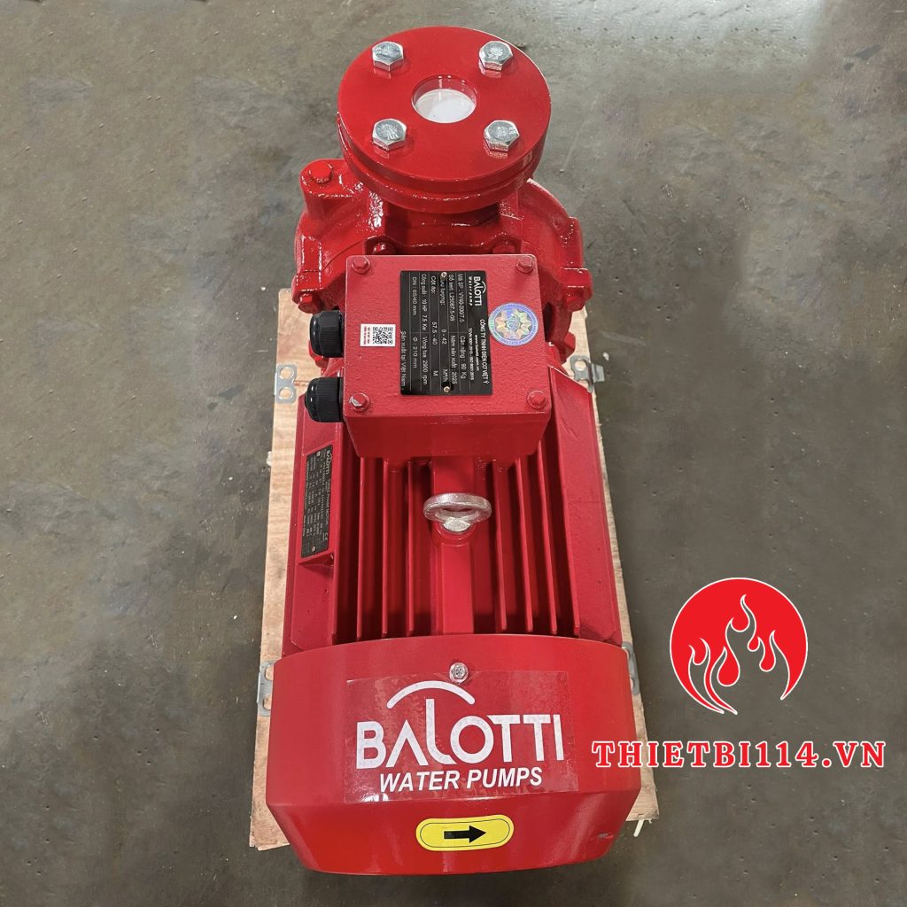 Máy bơm điện Balotti 7.5kw + Tem kiểm định