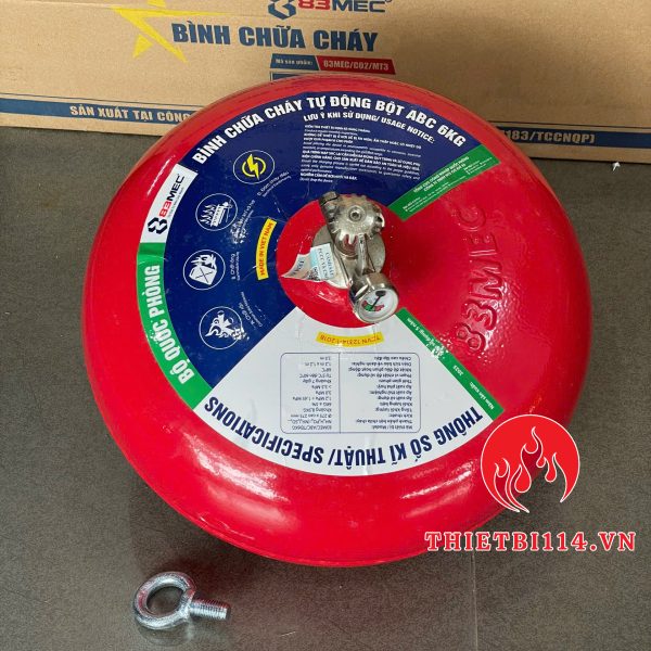 Bình cầu chữa cháy Bộ Quốc Phòng 83Mec ABC 6kg