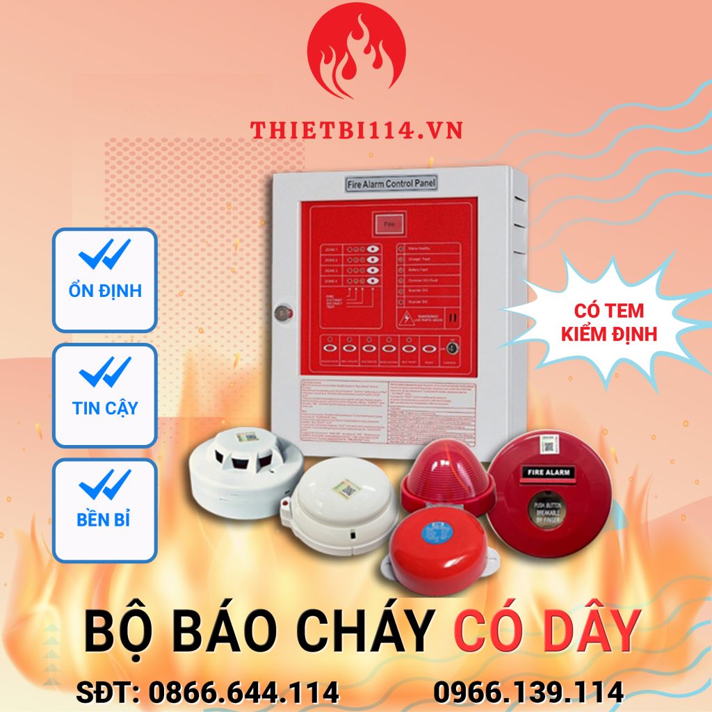 Hệ thống báo cháy có dây