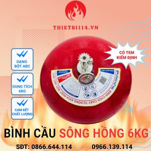 Bình cầu chữa cháy Sông Hồng ABC 6kg