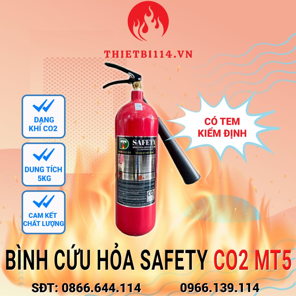 Bình xịt chữa cháy CO2 MT5