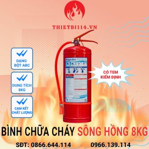 Bình chữa cháy Sông Hồng ABC 8kg