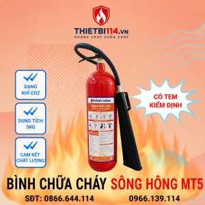 Bình chữa cháy Sông Hồng khí CO2 MT5