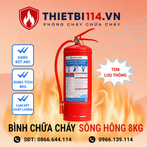 Bình chữa cháy Sông Hồng ABC 8kg