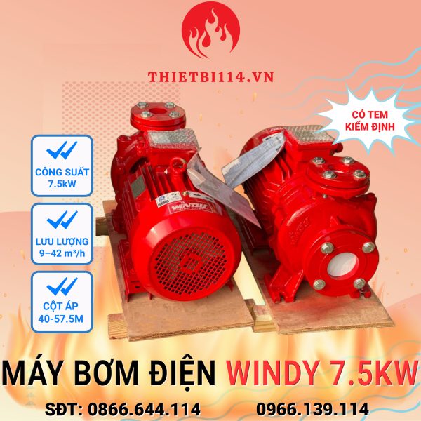 Máy bơm điện Windy 7.5kw