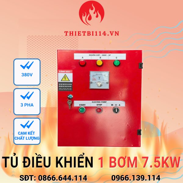 Tủ điều khiển 01 bơm 7.5kW