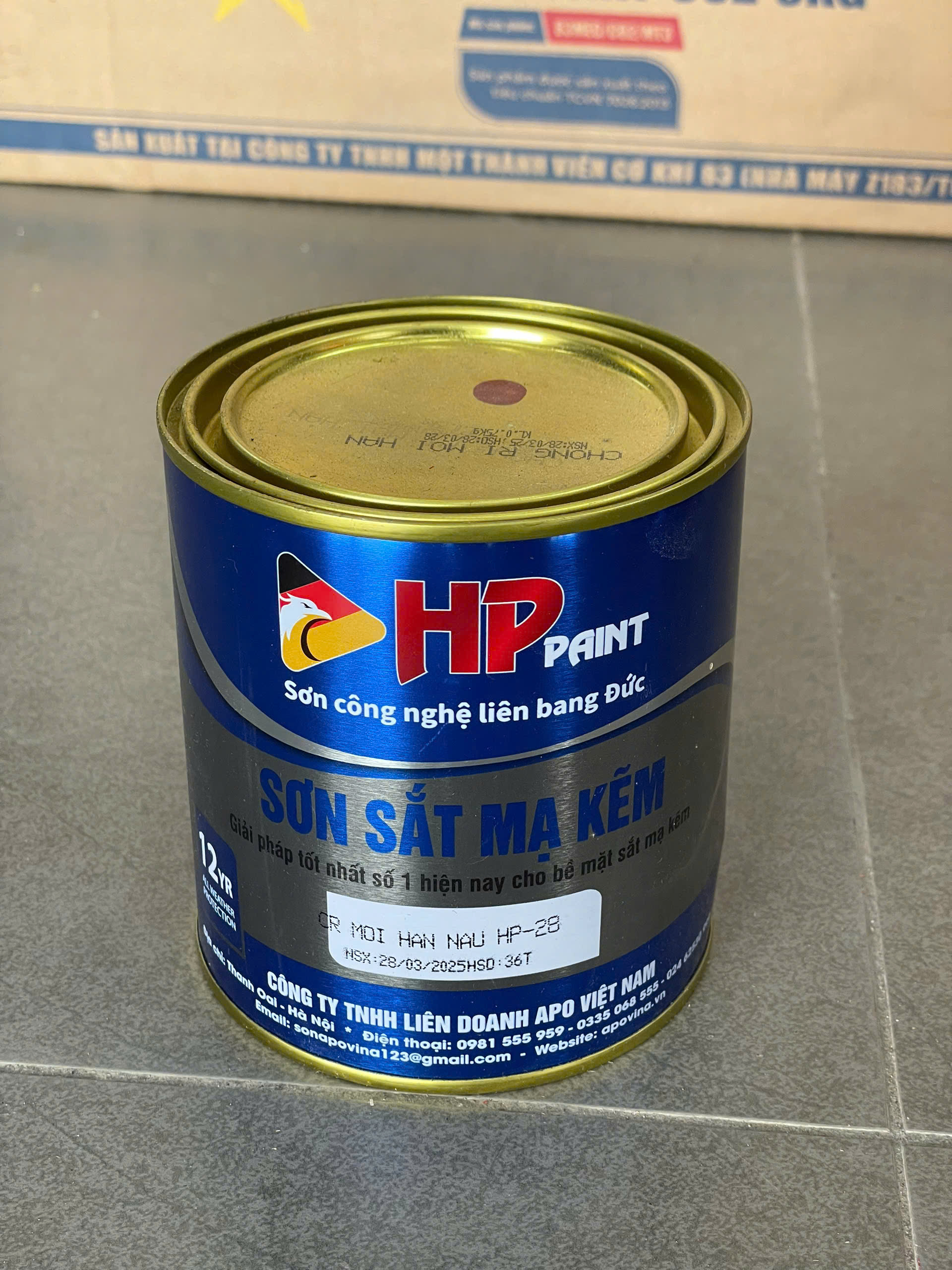 Sơn chống rỉ mối hàn HP 0.8kg phù hợp cho nhu cầu bảo trì, sửa chữa nhỏ