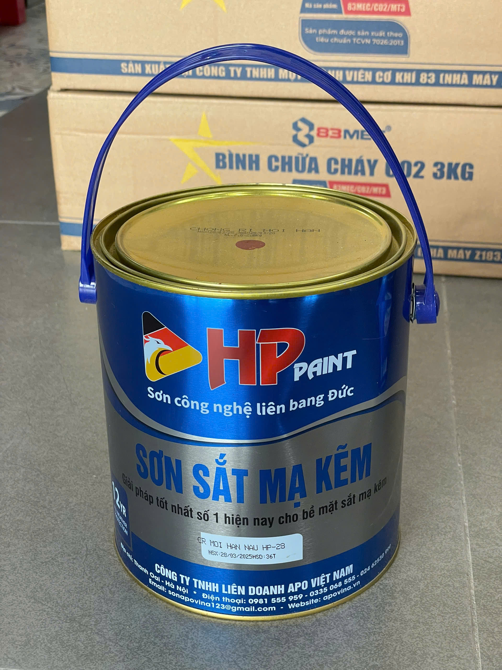 Sơn chống rỉ mối hàn HP 3kg là dòng sơn chuyên dụng của Hòa Phát