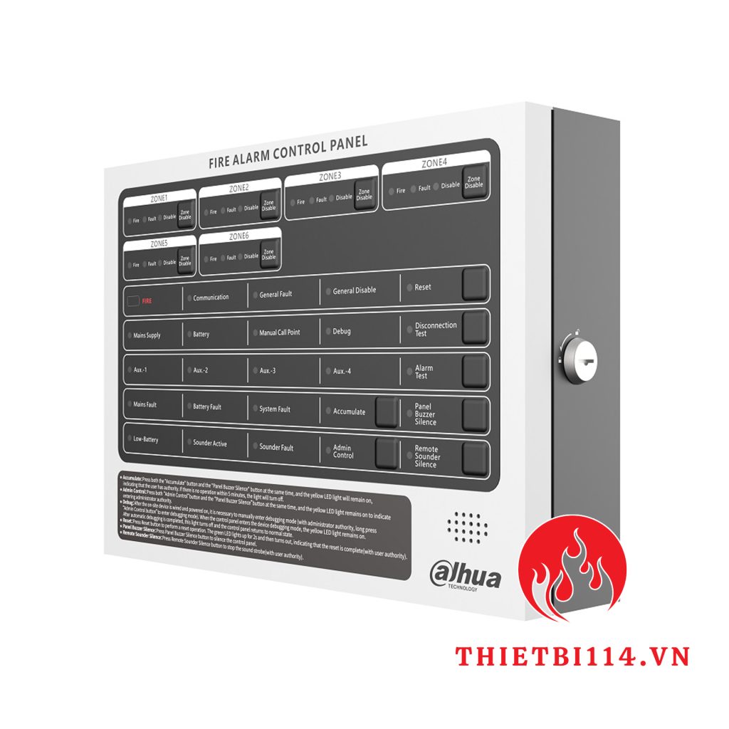 Tủ trung tâm báo cháy 6 kênh Dahua DHI-HY-C102-6