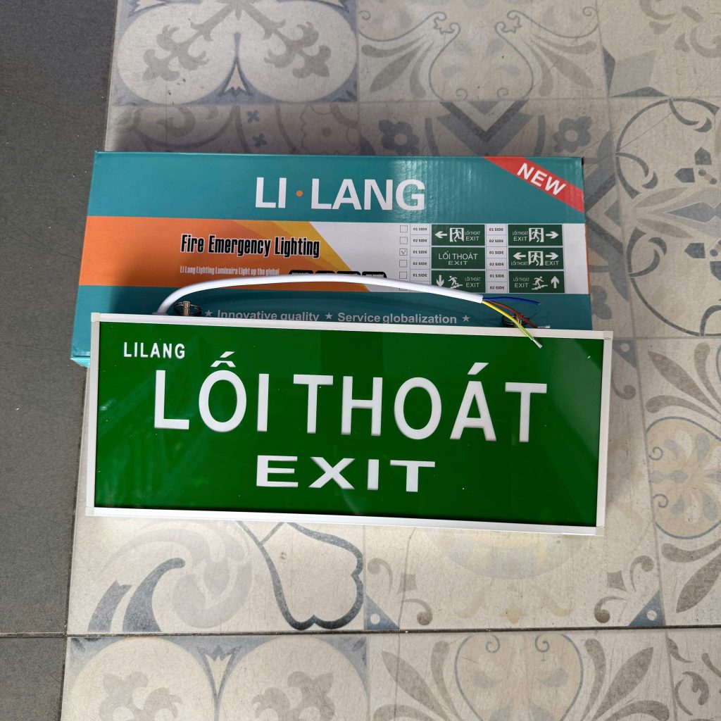 Đèn Exit Lilang 1 mặt không hướng