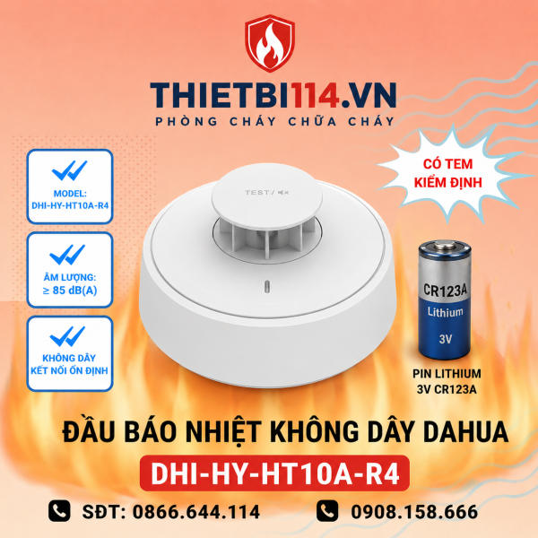 Đầu báo nhiệt không dây Dahua DHI-HY-HT10A-R4.