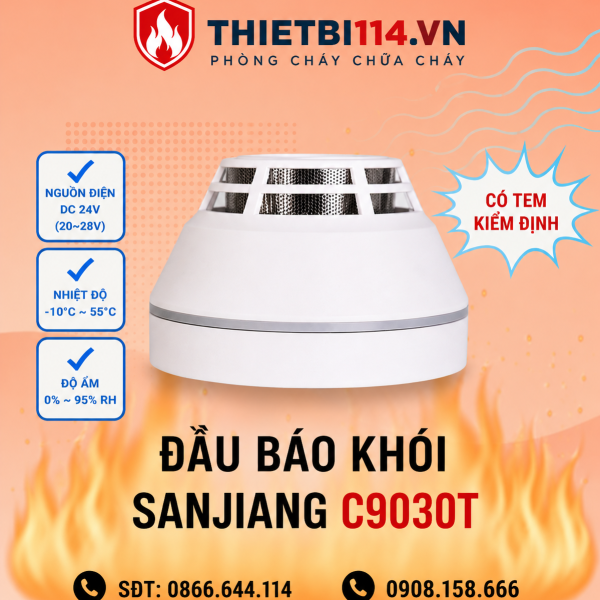 Đầu báo khói Sanjiang C9030T