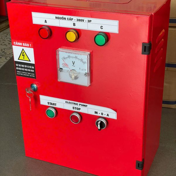 Tủ điều khiển 1 bơm lắp tại công trình