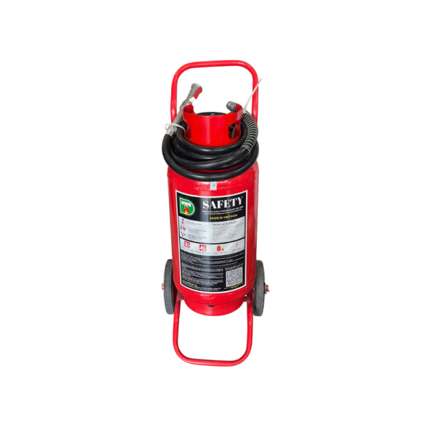 Bình chữa cháy Safety xe đẩy bột ABC 35kg + Tem kiểm định