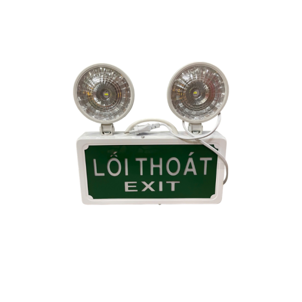 Đèn Exit kết hợp Sự cố Không hướng + Tem kiểm định