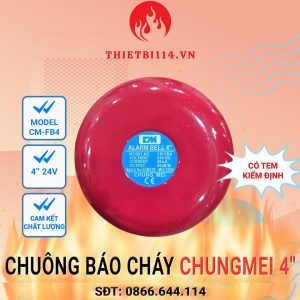 Chuông báo cháy Chungmei CM-FB4 4 inch 24V có tem kiểm định