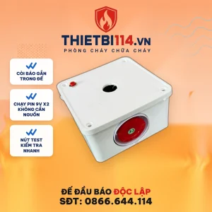 Đế đầu báo độc lập có còi chạy pin 9V - Thietbi114