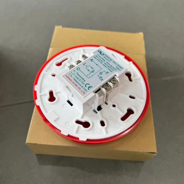 Nhãn thông số kỹ thuật nút ấn Horing AH-9717 24VDC 30mA