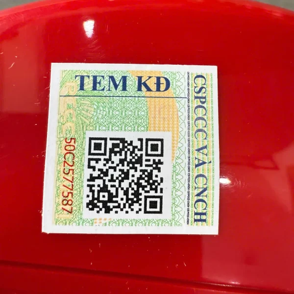 Tem kiểm định CSPCCC số 50C2577587 trên thân nút ấn Yunyang