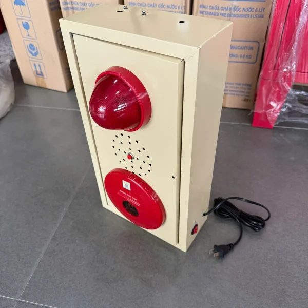 Tủ tổ hợp báo cháy không dây nhìn nghiêng