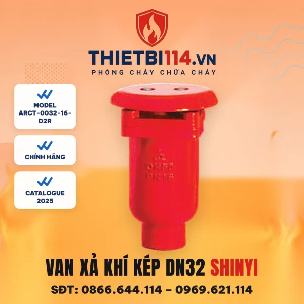 Van xả khí kép ren ARCT-0032-16-D2R ShinYi