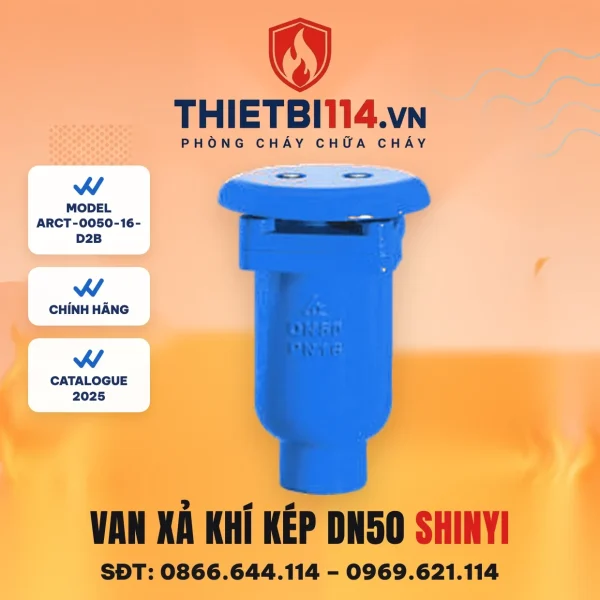 Van xả khí kép ren ARCT-0050-16-D2B ShinYi